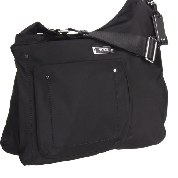 TUMI Voyageur Sumatra Crossbody Bag Purse Black Travel Nylon - Picture 7 of 15